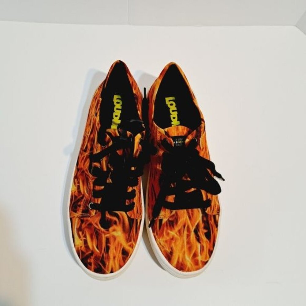 Loudmouth Shane Low Top Flame Lace‎ Up Sneakers